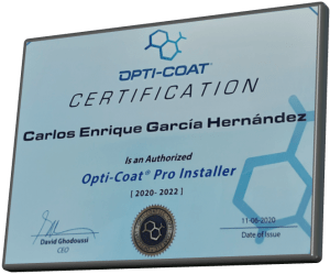 Certificado Opti-Coat Pro